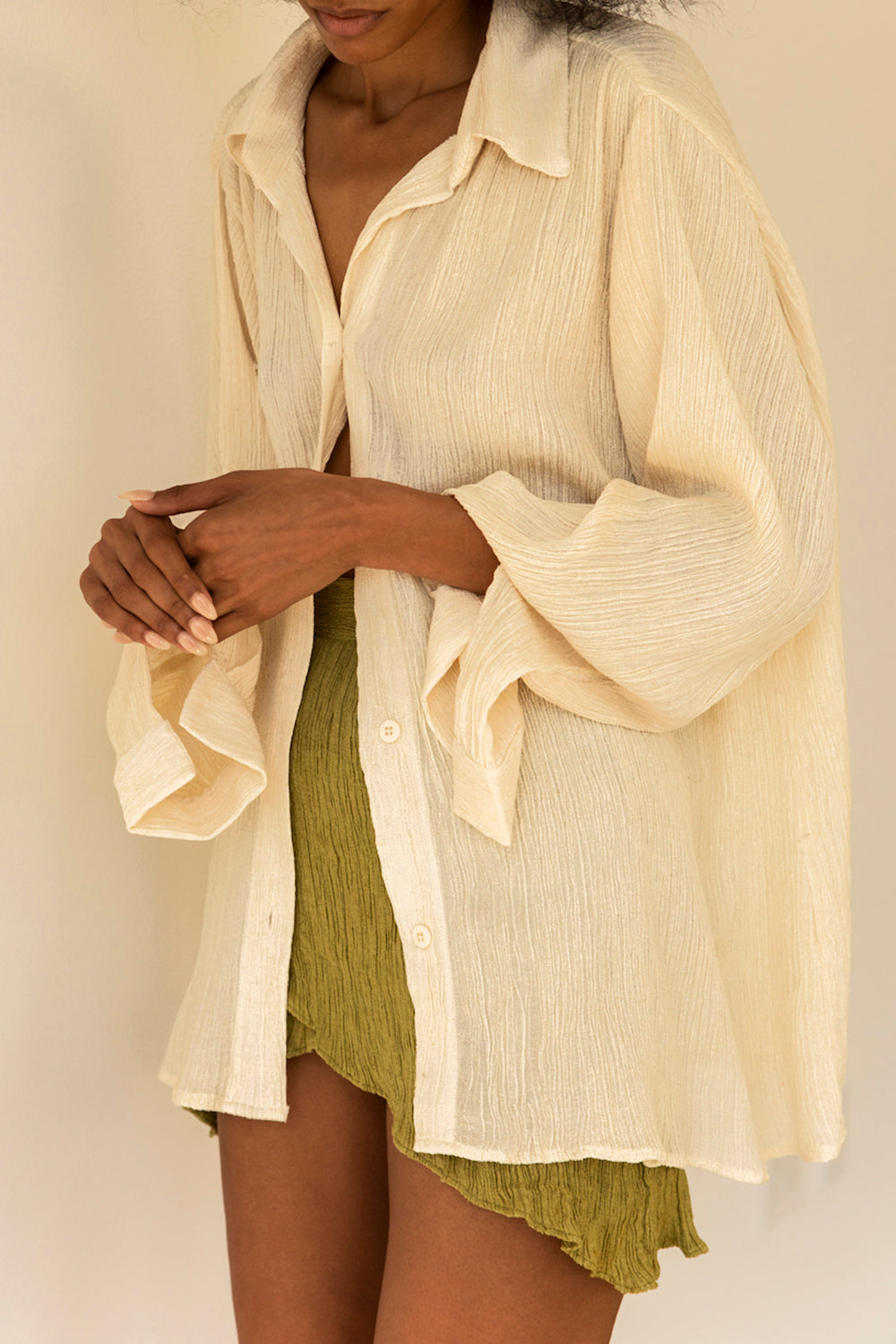 Havana Button Up Blouse | Cream