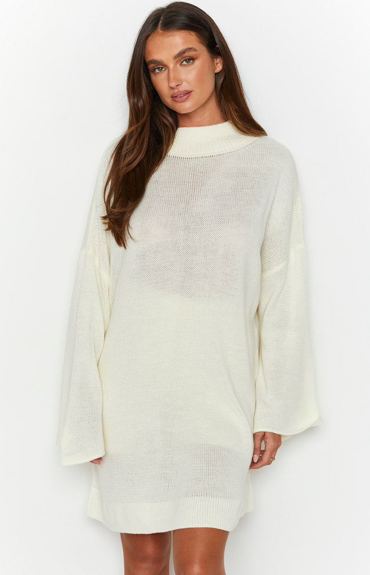 SNDYS Seeker Knit Top | White