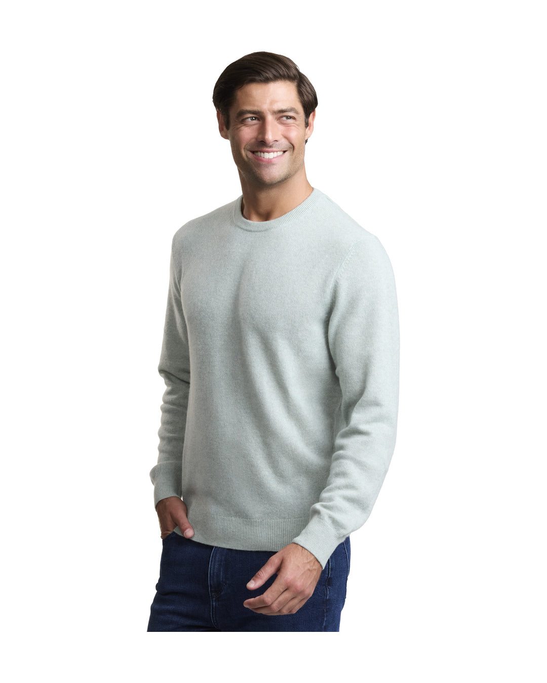 NOMAD | Men | Men's Cashmere Sweater | Light Green