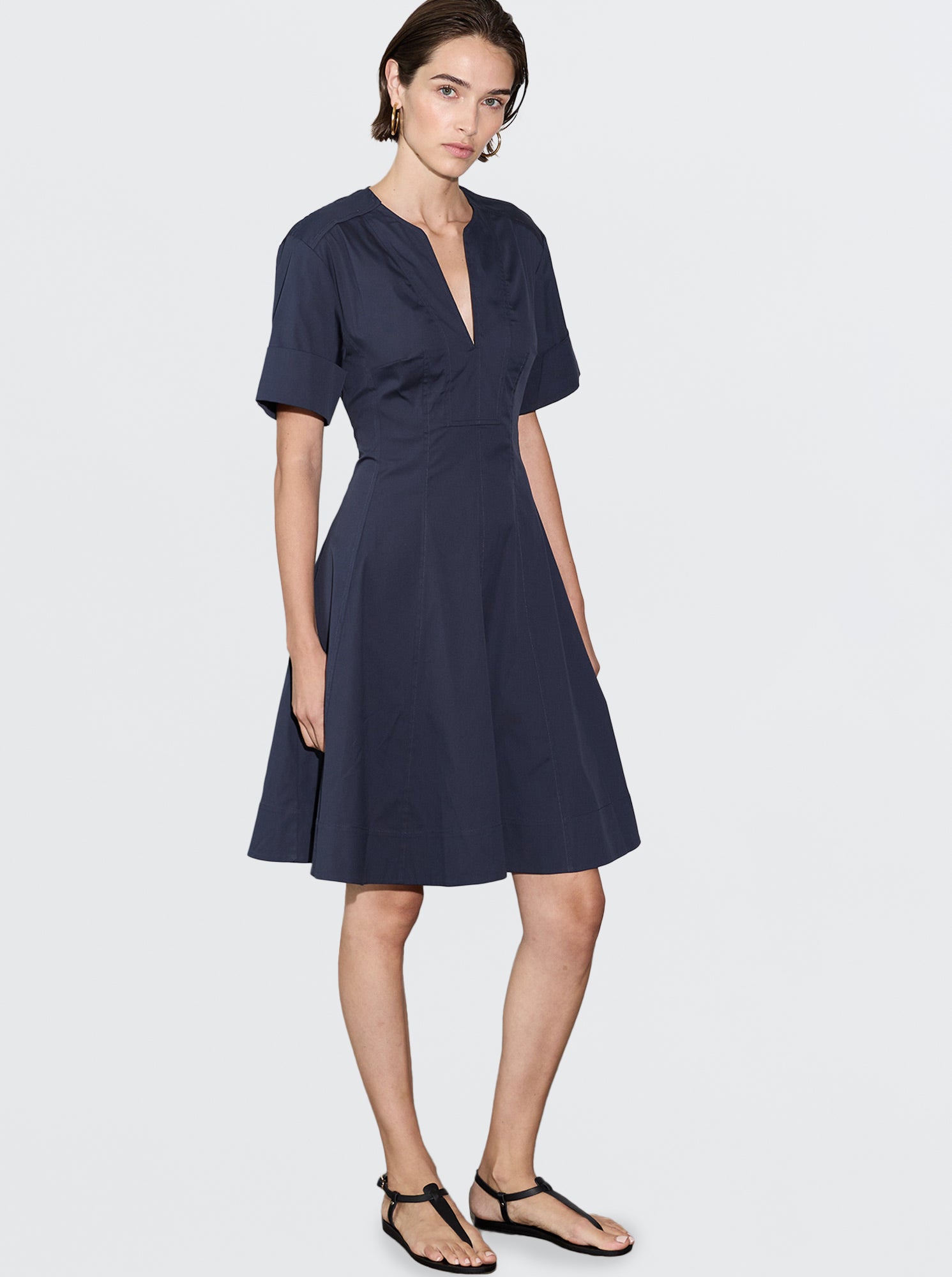 Sora Flared Dress | Blue Print
