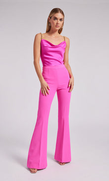 Wesley Crepe Pants | Magenta