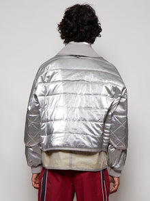 Men | 032c | Chevignon Linen Jacket | Silver