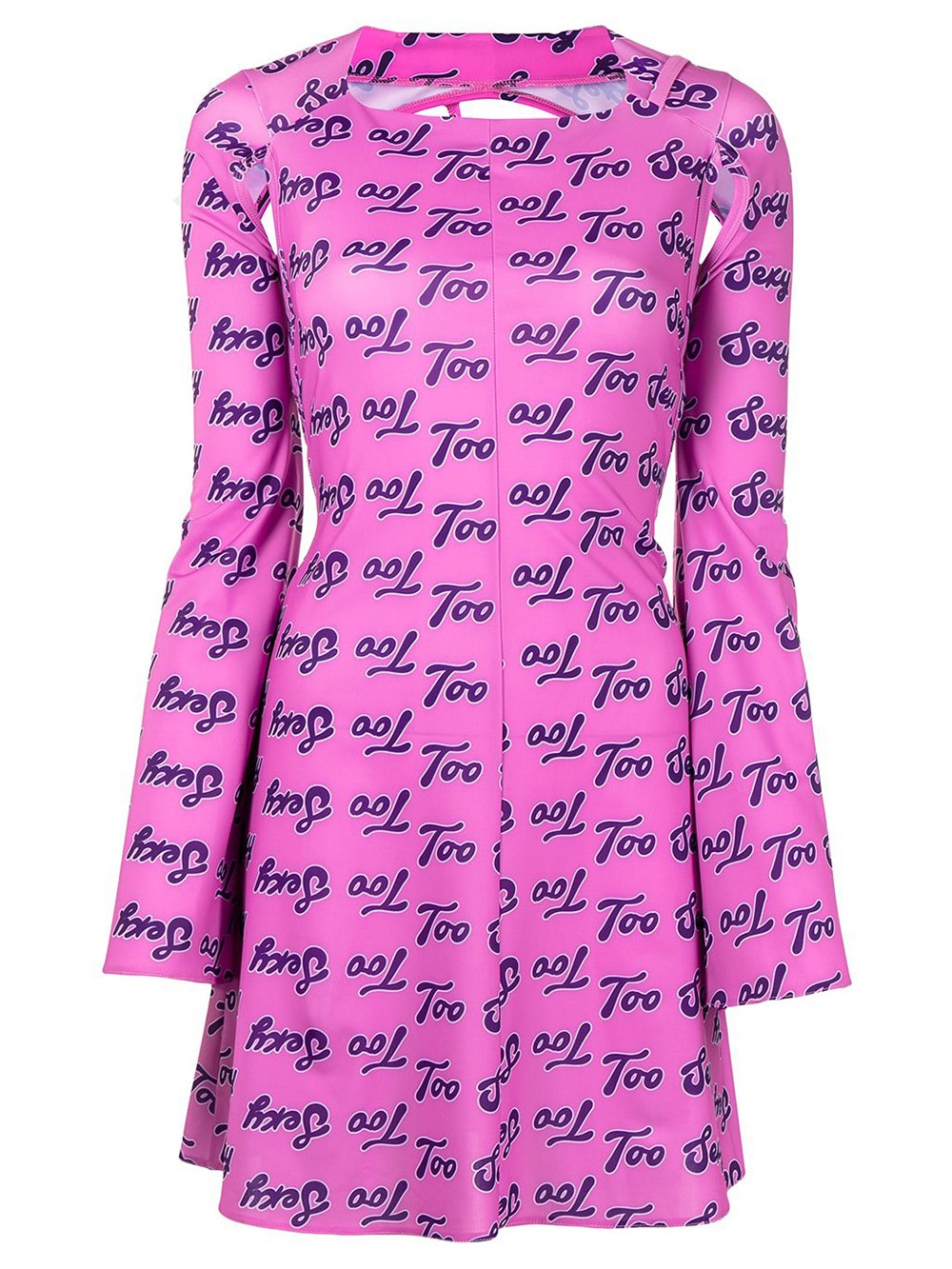 Women | Natasha Zinko | Too Sexy Open Back Mini Dress | Pink & Purple