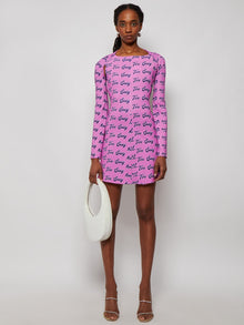 Women | Natasha Zinko | Too Sexy Open Back Mini Dress | Pink & Purple