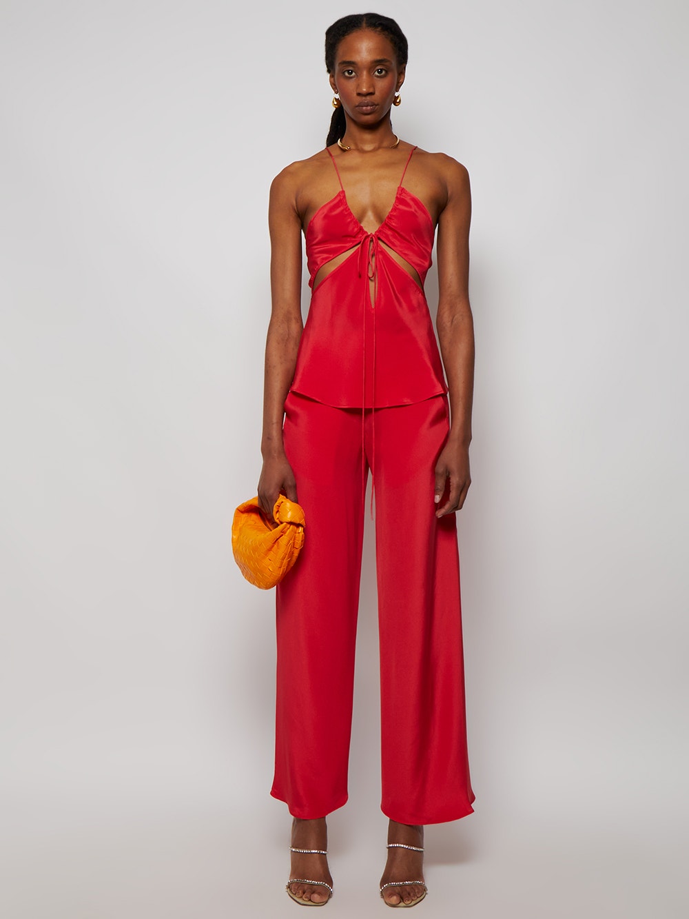 Women | Christopher Esber | Bias Silk Trouser | Chili