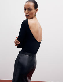 Women | Scoopback Bodysuit | Black