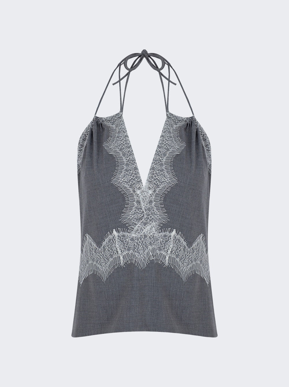 Women | Zeynep Arcay | Lace Blouse Light Grey