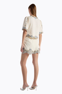 Charlize Short | Ivory Ginkgo