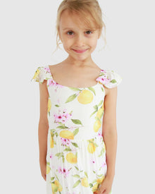 Kids | Sunset Sakura Maxi Dress | Sakura Orchard