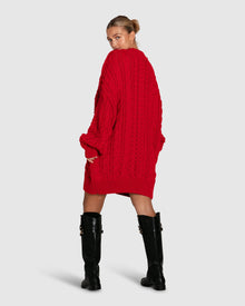 Women | Still The One Chunky Oversize Knit | Red
