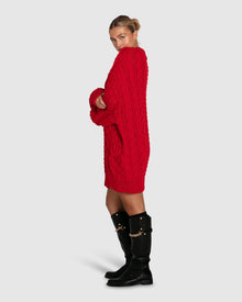 Women | Still The One Chunky Oversize Knit | Red