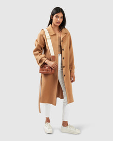 Women | Shore To Shore Belted Wool Coat | Camel