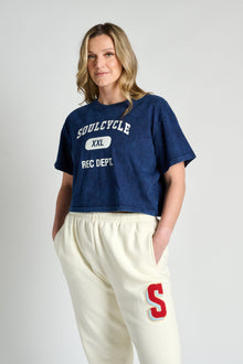 Soul by SoulCycle | Peyton Tee Mineral Wash | Navy