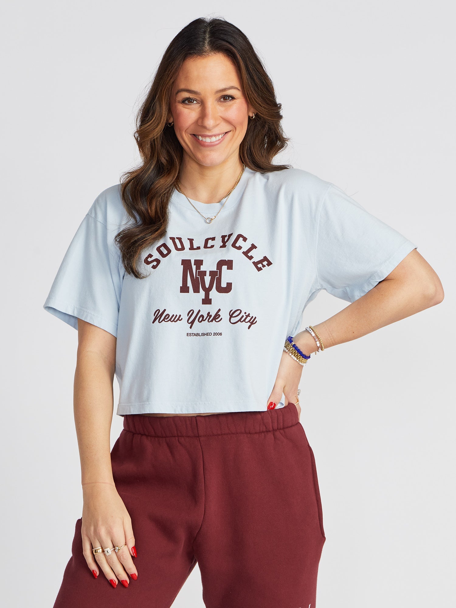 Soul by SoulCycle | Peyton Soul Sport Tee | Light Blue