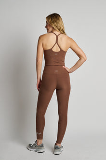 Beyond Yoga | Spacedye Slim Racerback Tank | True Chocolate Heather