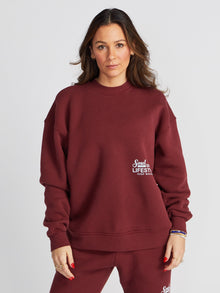 Soul by SoulCycle | Sam  Soul Sport Crew | Maroon