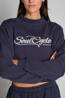 Soul by SoulCycle | Abbygale Mock Neck | Navy