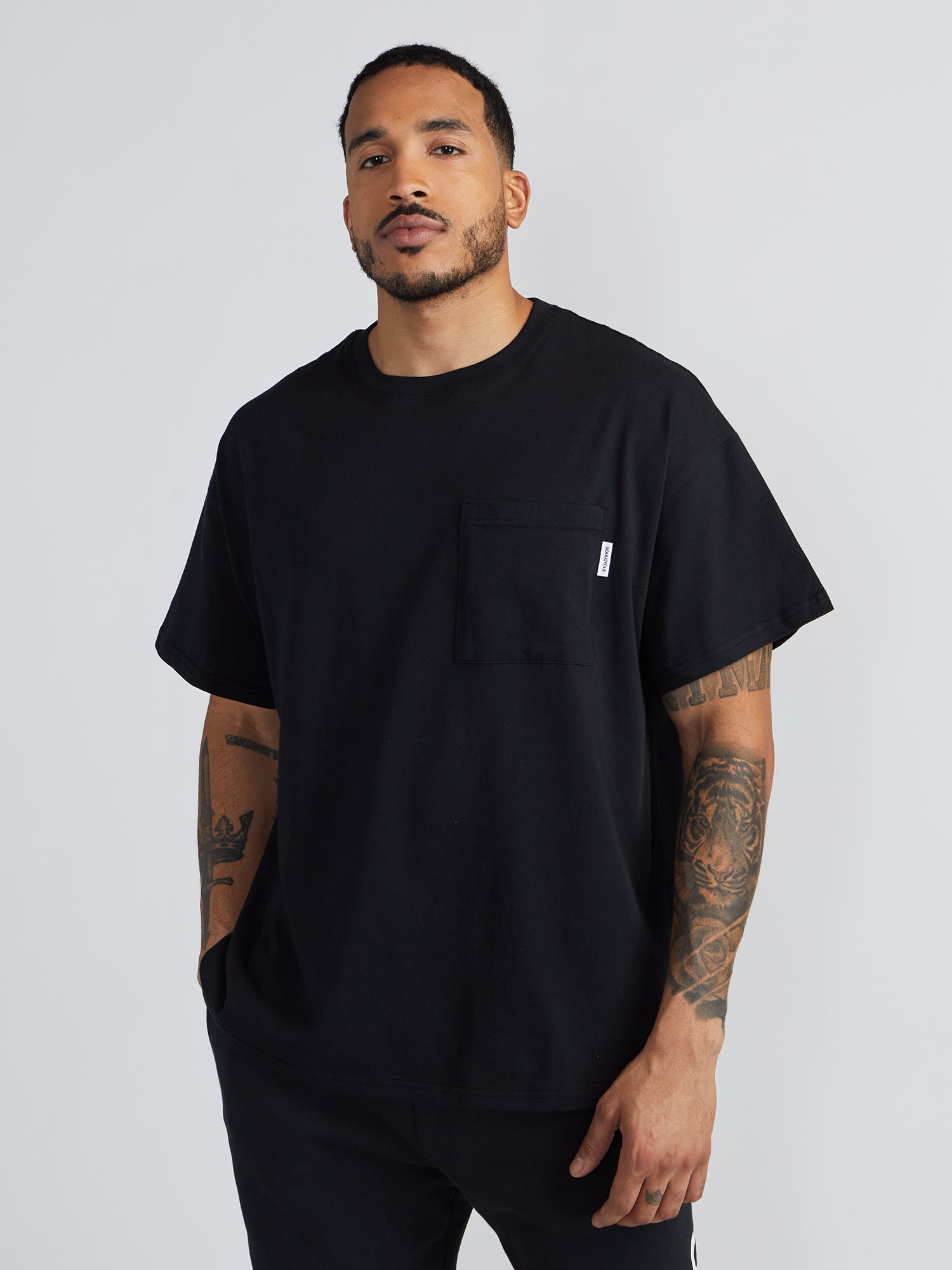Soul by SoulCycle | Ruby Core Black Pocket Tee | Black