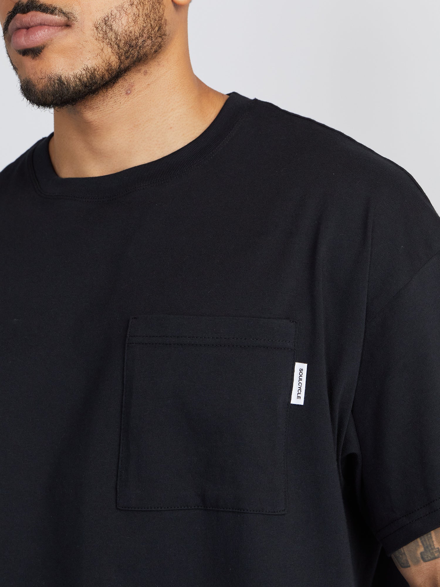 Soul by SoulCycle | Ruby Core Black Pocket Tee | Black