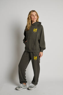 Soul by SoulCycle | Raglan Hoodie | Dark Grey