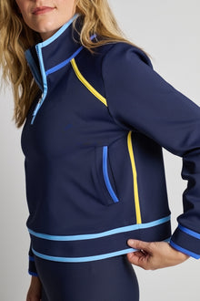 Addison Bay | Bainbridge Quarter Zip | True Navy