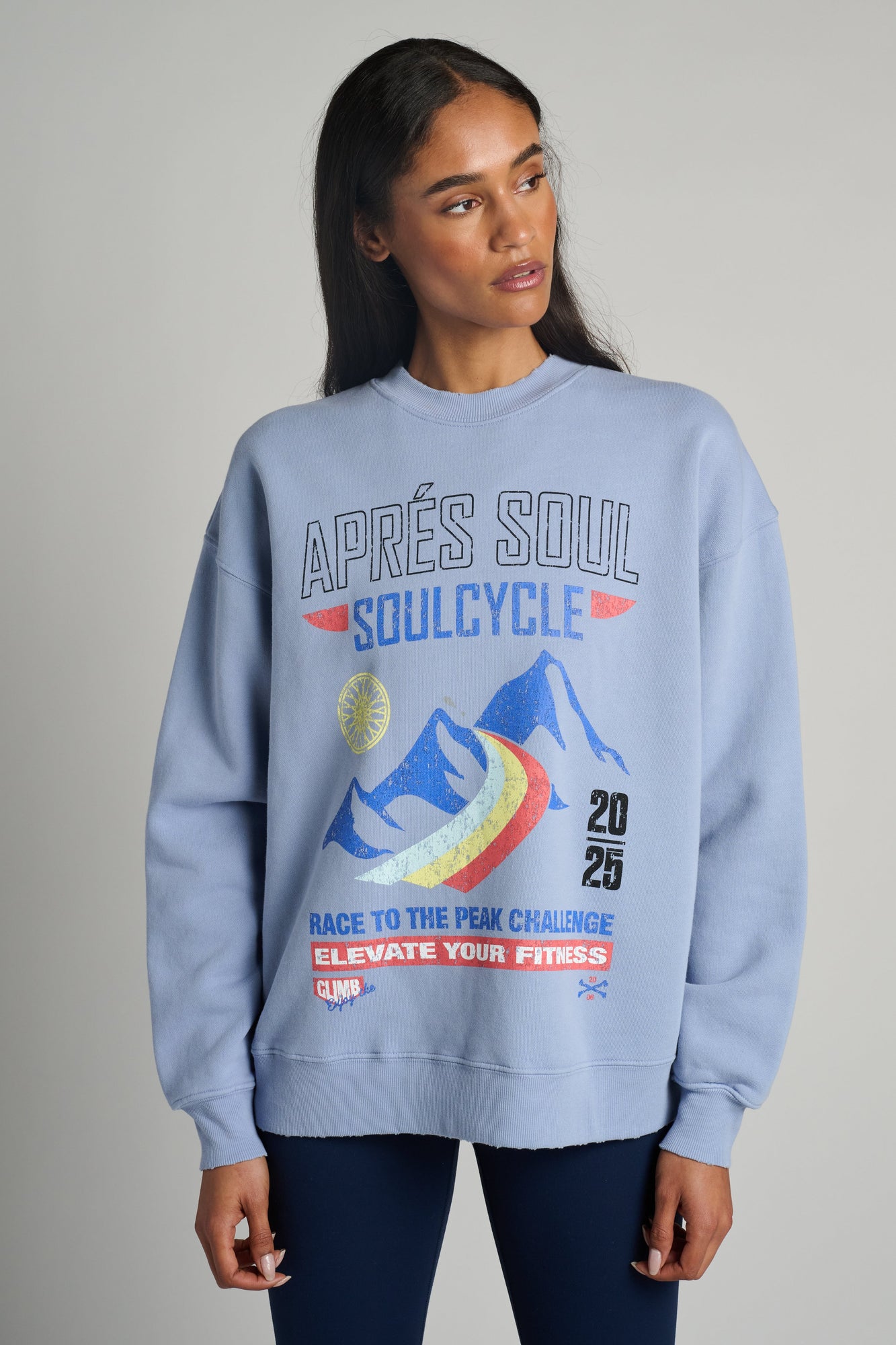 Soul by SoulCycle | Apres Soul Jordan Crew | Ice Blue