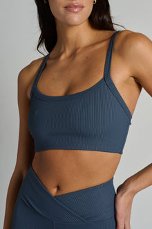 Year of Ours | Ribbed Bralette 2.0 | Steel Grey
