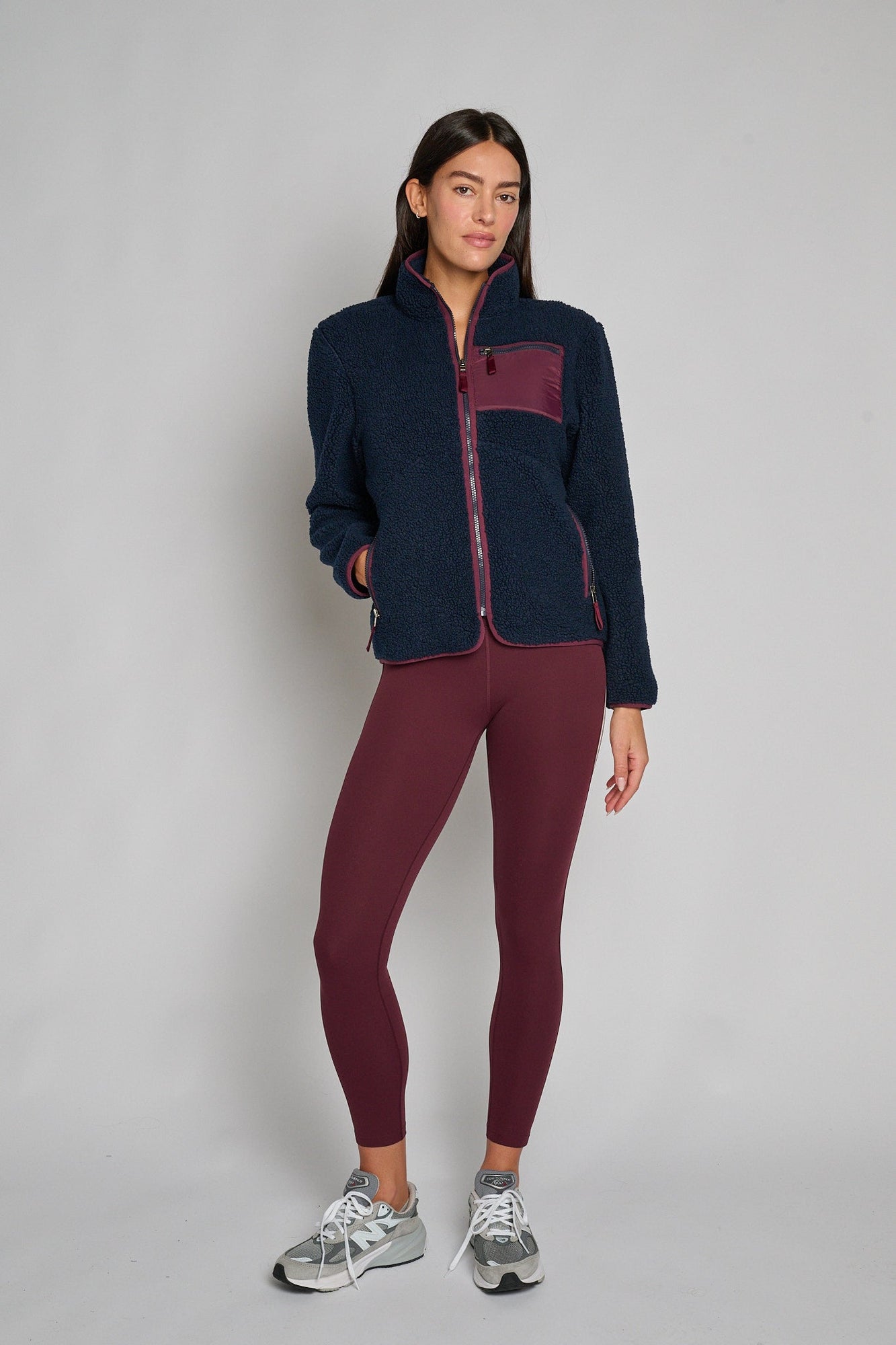 Splits59 | Harris Sherpa Jacket | Indigo Blue