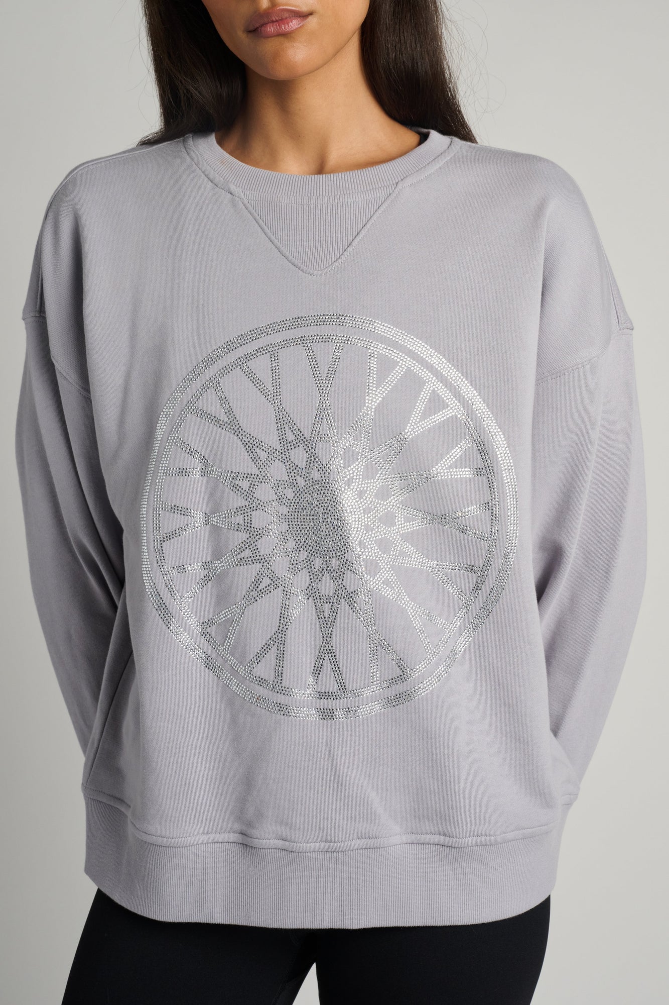 Terez | Classic Cotton Gemstone Logo | Cloud Grey
