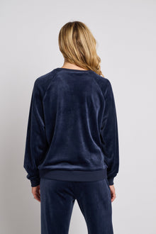 Splits59 | Joy Velour Crewneck | Indigo Blue