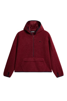 Delise Pile Hoodie in Cabernet by J.Lindeberg