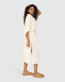Women | Seven Wonders Maxi Shirt Dress | White