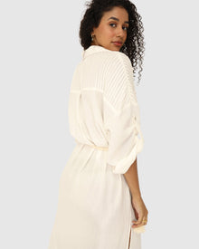 Women | Seven Wonders Maxi Shirt Dress | White