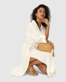 Women | Seven Wonders Maxi Shirt Dress | White