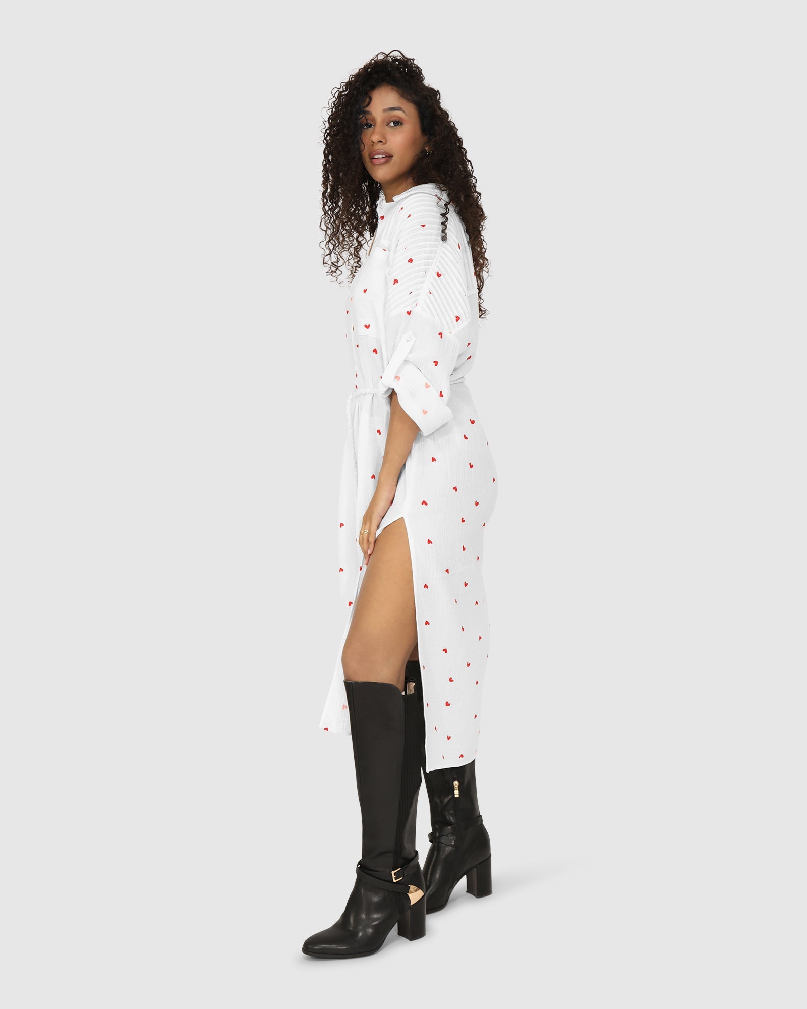 Women | Seven Wonders Maxi Shirt Dress | Cupid