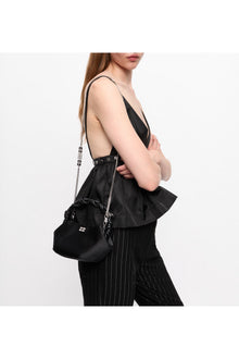 Satin Mini Bou Bag | Black