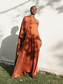 Satu Dress | Solid Rust