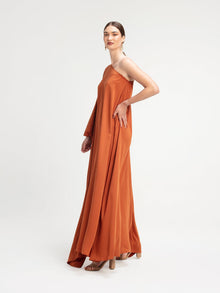Satu Dress | Solid Rust