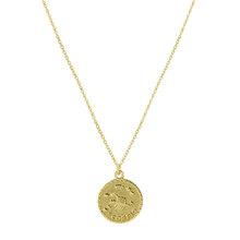 The Zodiac Medal Necklace | Gold Vermeil & Sterling Silver