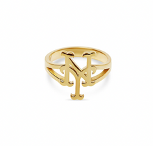 Ny Mets Cut Ring | Gold Vermeil & Sterling Silver