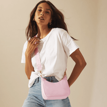 Curved Crossbody Bag | Cotton Candy