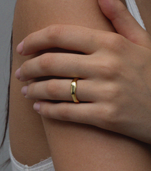 The Wave Stacker Ring | 18KT Gold Vermeil