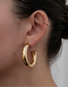 The Gold Madison Hoops | 18Kt Gold Plated Brass