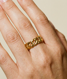 The Cuban Link Ring | Gold Vermeil
