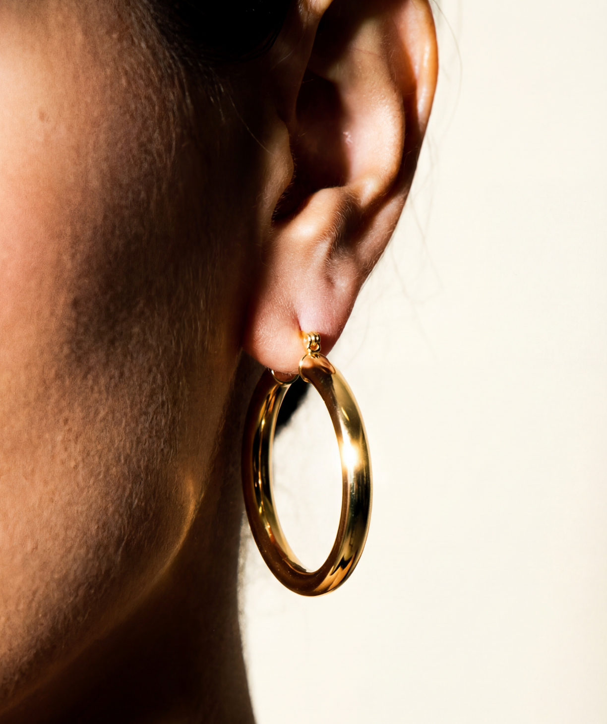 The Large Ravello Hoops | Gold