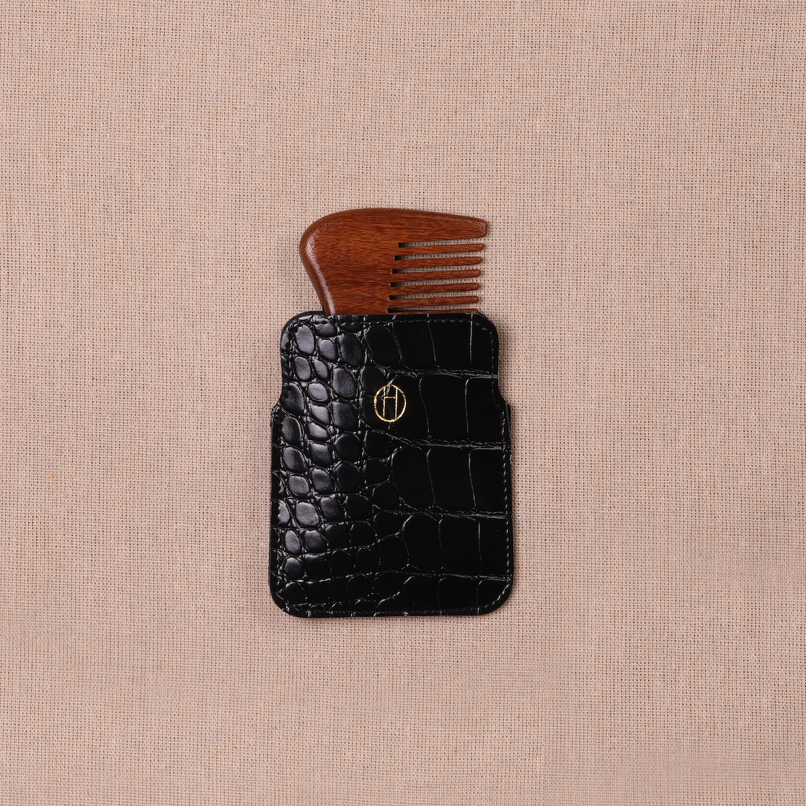 Brown Mini Comb | Natural Sandalwood