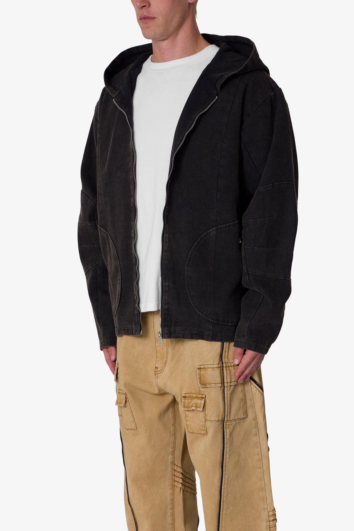 Seamed Work Jacket | Washed Black