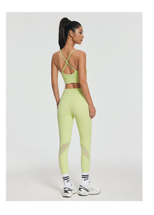 Seamless Crossback Bra | Cool Matcha