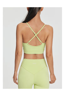 Seamless Crossback Bra | Cool Matcha