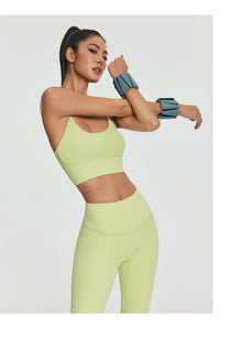 Seamless Crossback Bra | Cool Matcha